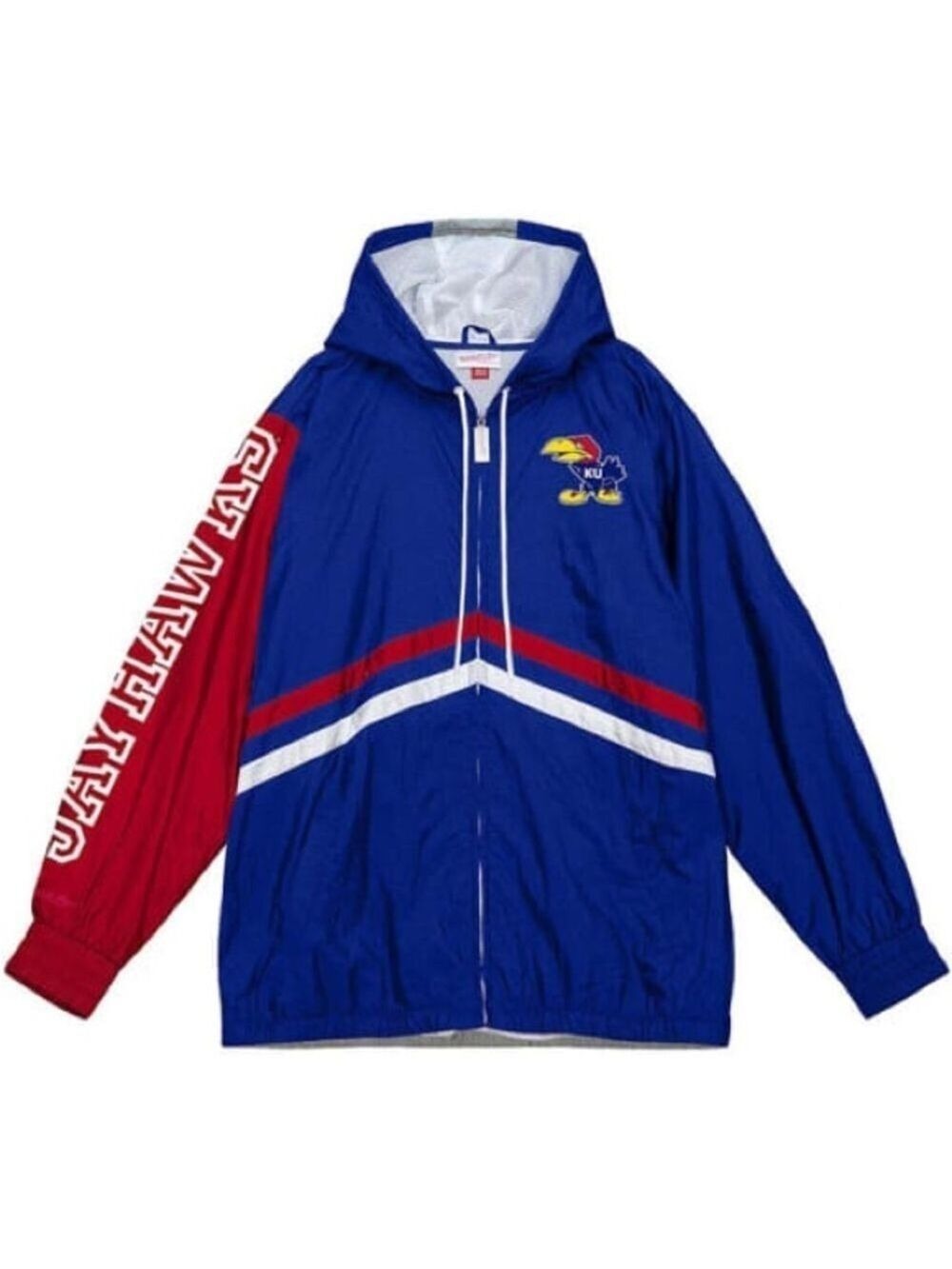 Mitchell and Ness Kansas Jayhawks Blue Windbreaker Jacket Men's 3XL